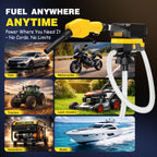 Keimi Cordless Electric Fuel Transfer Pump, Auto-Stop & Hand Trigger Nozzle