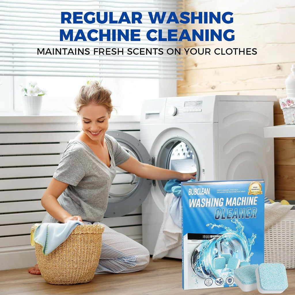 72 Washing Machine Cleaner Tablets, Descaler Odor Remover HE Washer