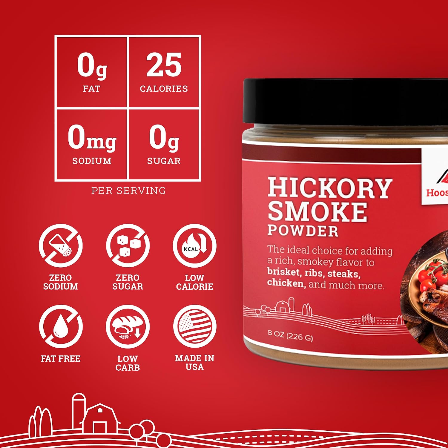 Meat Lover's Bundle, Prague Powder No. 1 Pink Curing Salt 1LB (Pack of 1), Hickory Smoke Powder 8oz (Pack of 1)