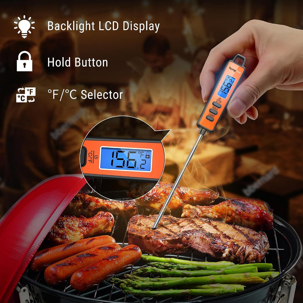 TempSwif 1 Sec Digital Meat Thermometer for Cooking Food