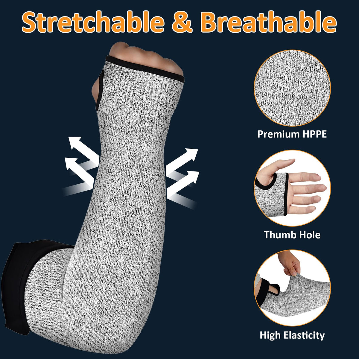 Cut Resistant Sleeves, Protective Arm Sleeves, Gardening Sleeves