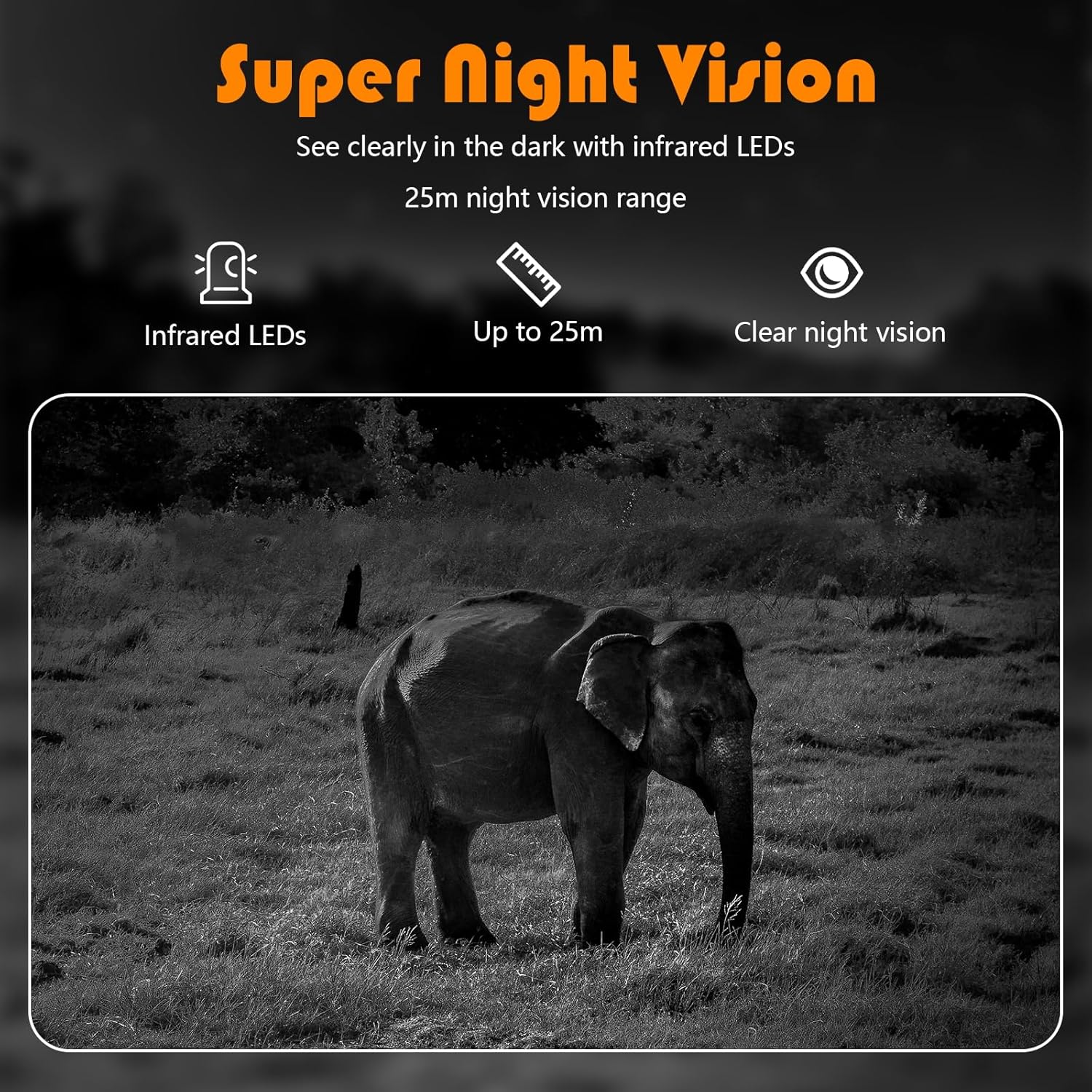 5K Trail Camera, WIFI 60MP Camera, 64GB SD Card, APP Control, Night Vision for Outdoor, Monitoring Game Cameras for