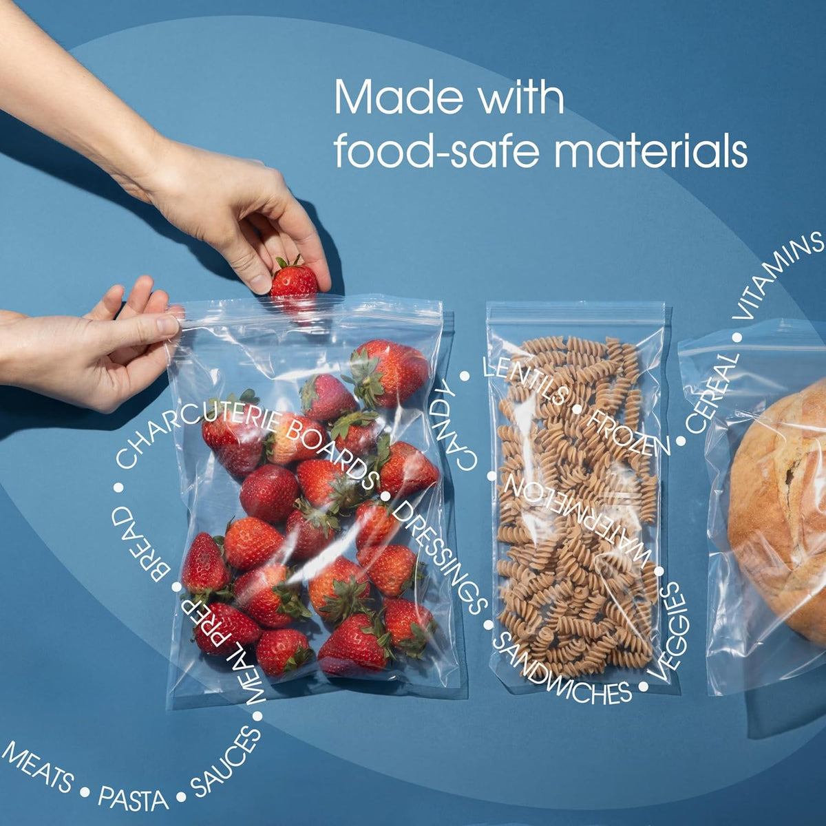 13" X 15" (100 Count) 2 Mil Clear Reclosable Zip Plastic Poly Bags