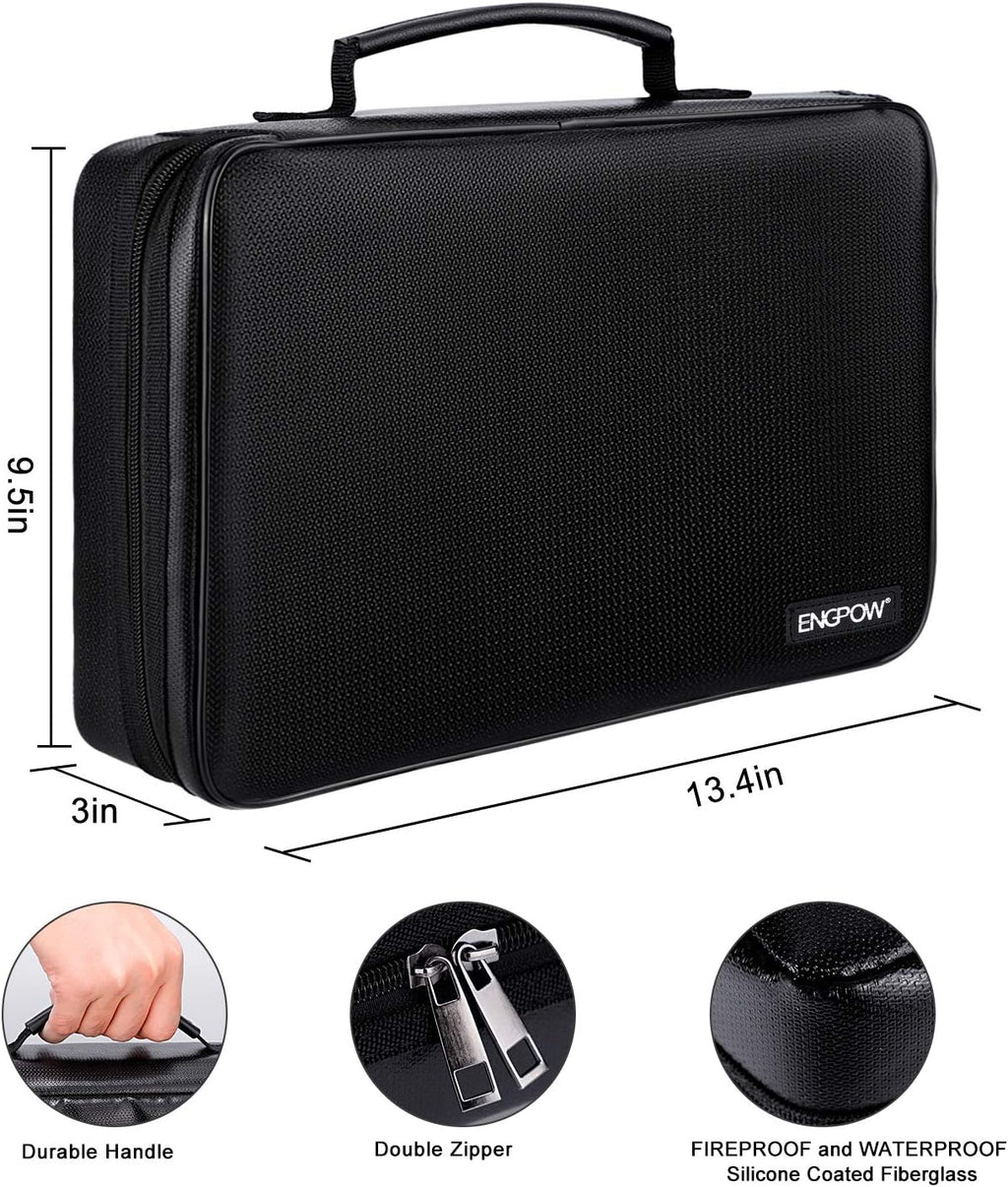 Battery Organizer Storage Box w/Tester,Protects Up to 220 Batteries |