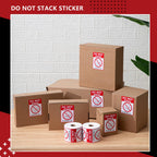 4 Rolls 3" x 4" 2000 Labels Do Not Stack Stickers, Heavy Duty Warning Labels for Shipping Boxes, Fragile Packages &