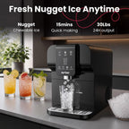 Commercial Chewable Nugget Ice Maker & Ice Water Dispenser