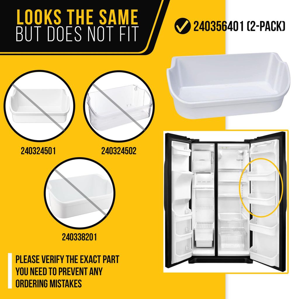 Refrigerator Door Bin for Frigidaire FRS26R4CB5 (2-Pack)