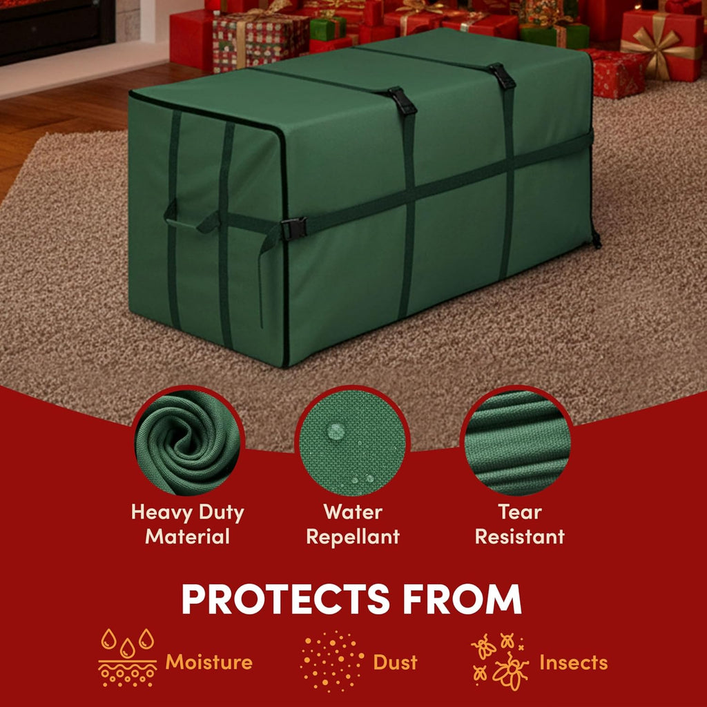 Christmas Tree Storage Bag - Storage Bags for 9FT Disassembled Artificial Trees, Seasonal Decor, Packing, Moving, and