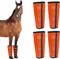 Horse Fly Boots Set of 4, Breathable Mesh Protectores para Caballos, Lightweight Fly Protection for Horse Legs