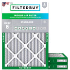 14x20x2 Air Filter MERV 8 Dust & Allergy Defense (3-Pack)