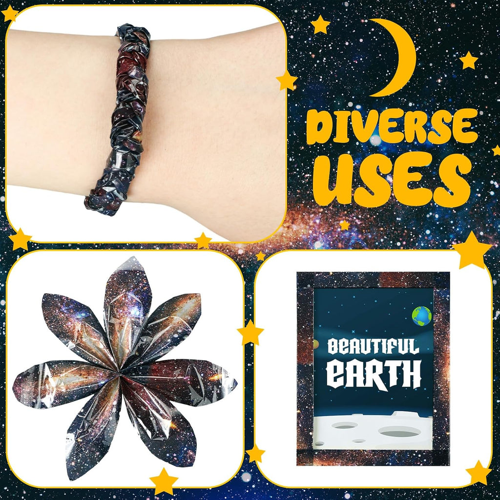 Galaxy/Wood Decorative Duct Tape Sticker 1.89'' 100 Yard, Galaxy