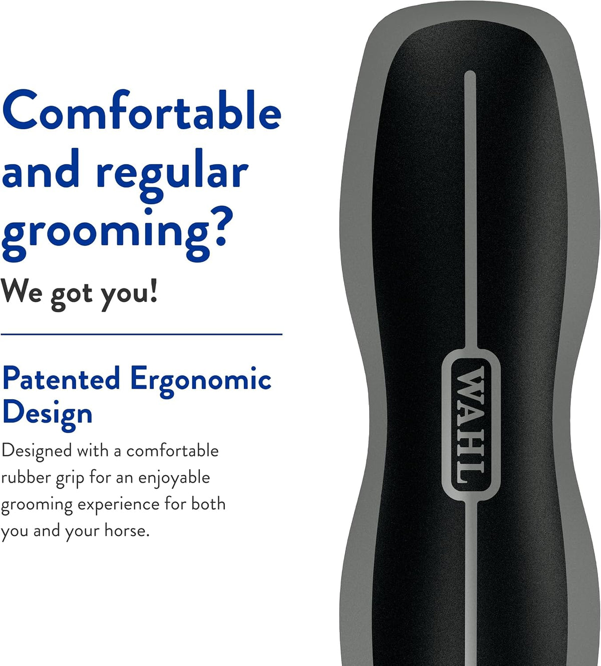 Professional Animal Equine Soft Body Horse Brush, Black