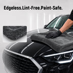 3-Piece Car Drying Towels, 1300 GSM 70/30 Twist-Loop Microfiber, Gray