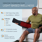 Allevared Pro Red Light Therapy Belt with Pulse Modes & Vibration