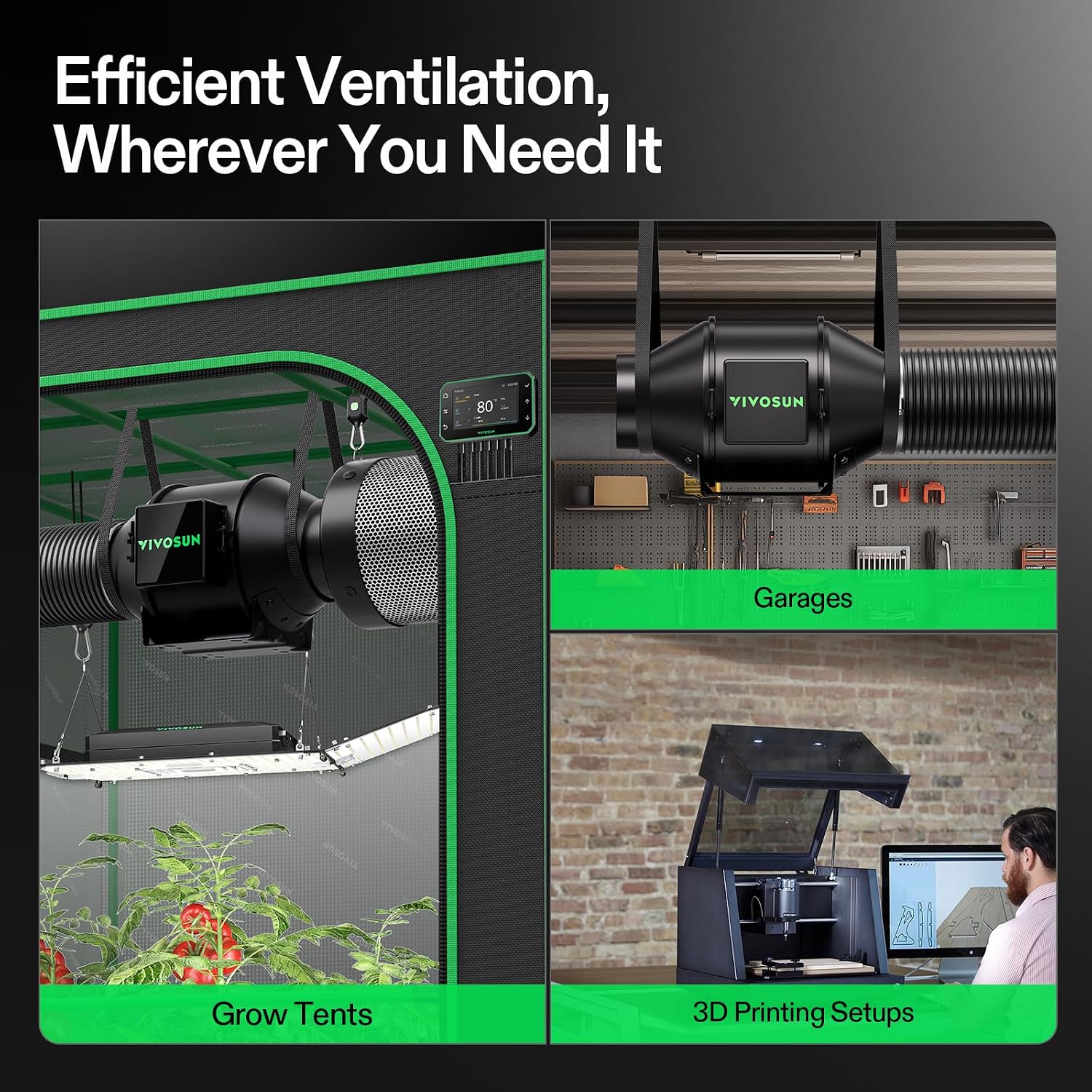 G4 Smart Filtration Kit, Inline Fan, Controller, Carbon Filter,Duct | AeroZesh Inline Fan, E42A+ Enviroment