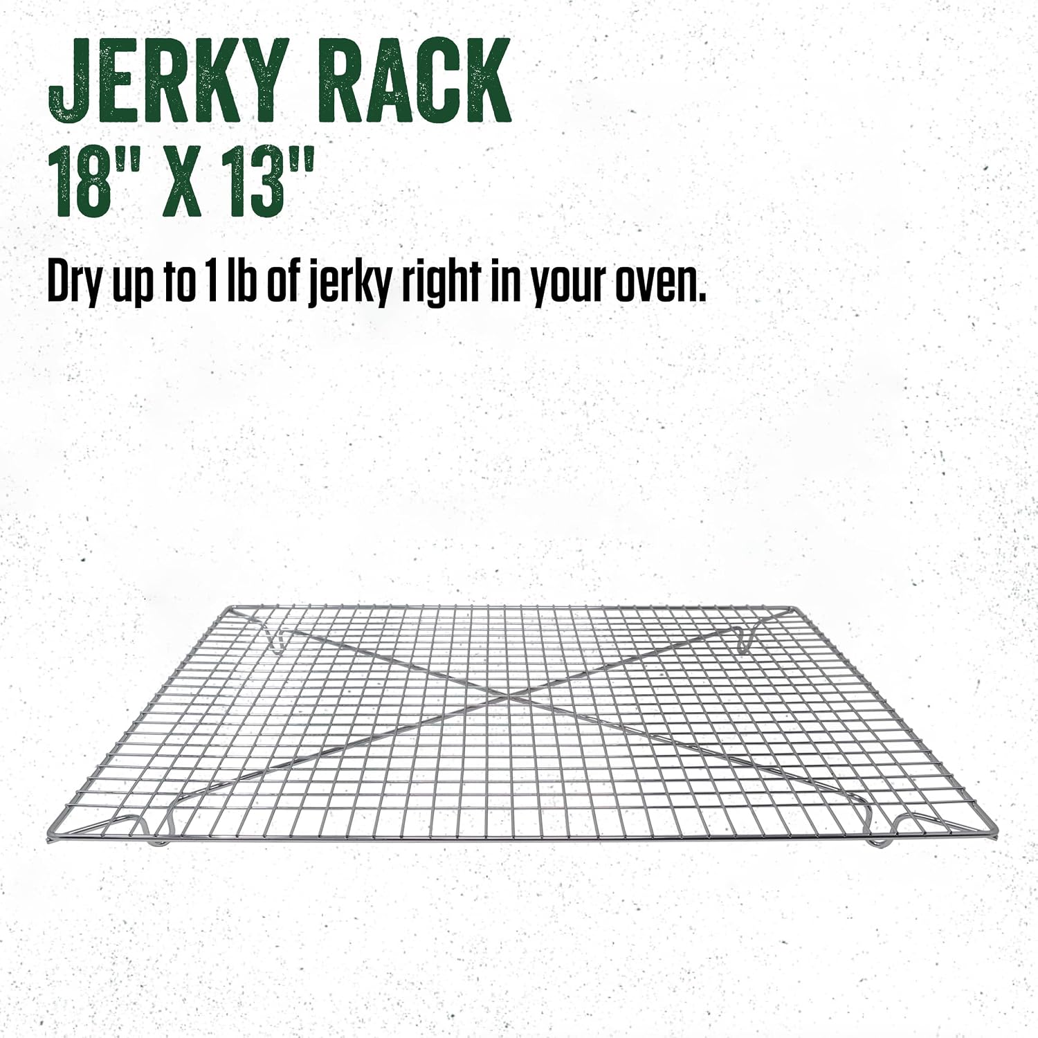 Products 18" by 13" Jerky Rack, Compatible with Jerky Pan, Stainless Steel