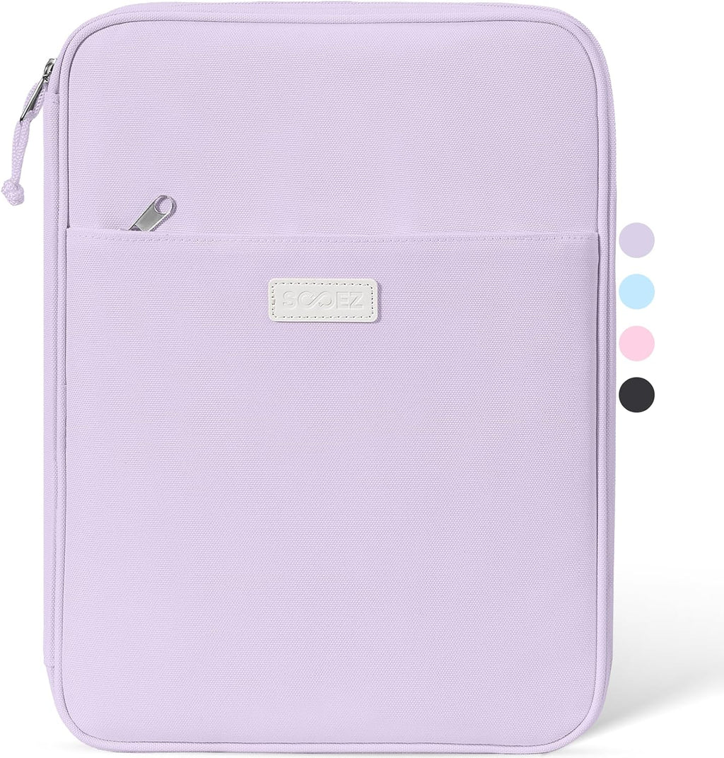 Zipper Binder Bag, 1 Inch Binders 3 Ring O-Ring, 5-Tab Divider Folder | Expanding File Folder, 500-Sheet Capacity