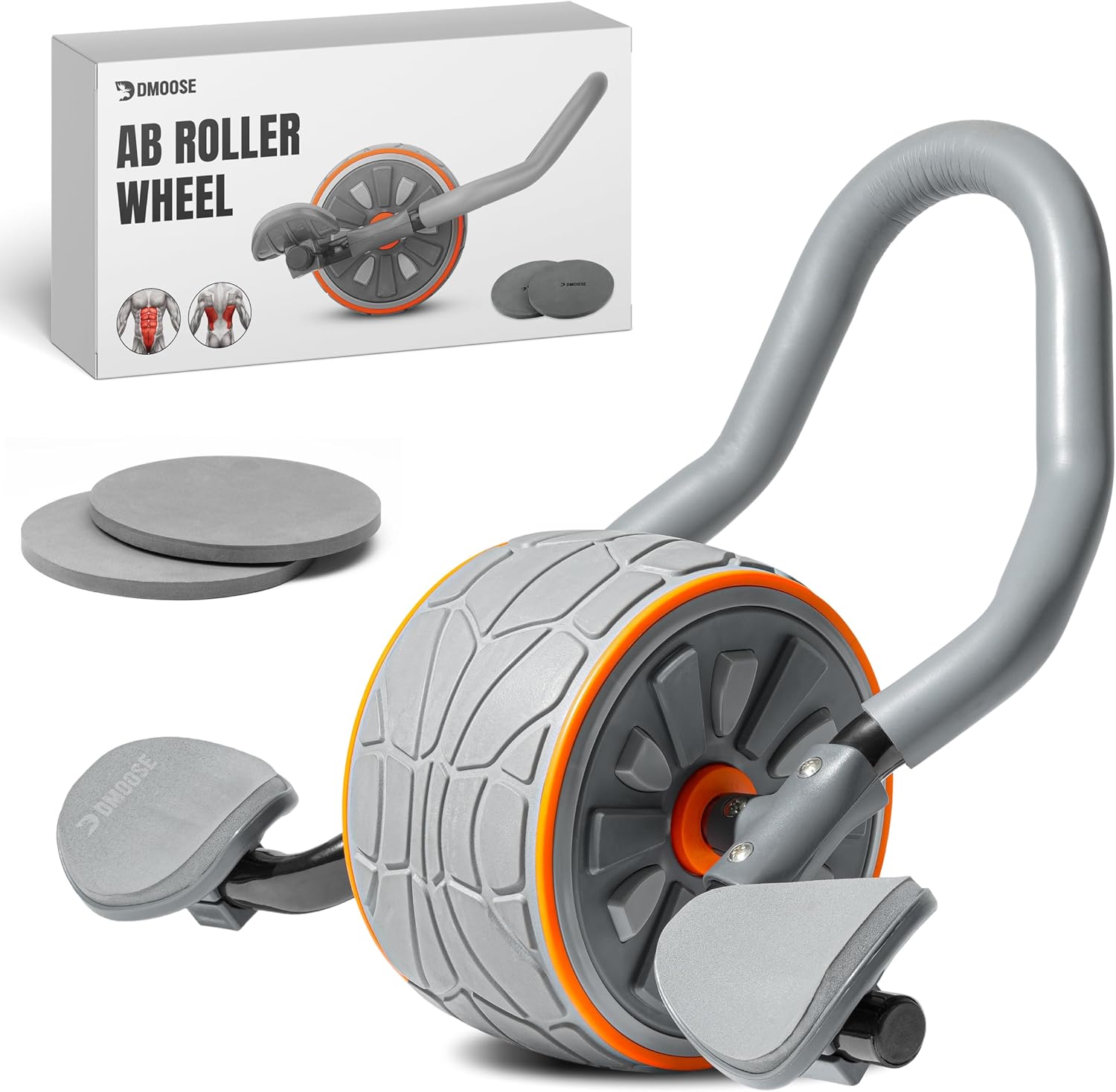 Ab Roller Wheel with Elbow Support & 2 Knee Pads - Abdominal Exercise Trainer for Core Strength Training - Ultimate