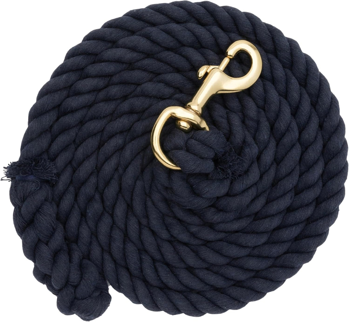 5/8" x 10 Cotton Lead Ropes for Horses Line with Brass Snap, Buckle, Soft, Comfortable Horse Lead Ropes for Training