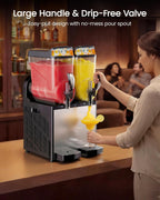 30L Commercial Slushie Machine, Dual Tank with LED Control