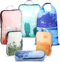 Compression Packing Cubes for Travel, 6-Piece Lightweight Packing Cubes Set for Carry-On Luggage & Backpacks –