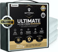 MATTSHIELD Ultimate 3-Piece Kit - Bed Bug-Proof Mattress Cover Queen Size 100% Cotton Top + 2 Pillow Protectors with