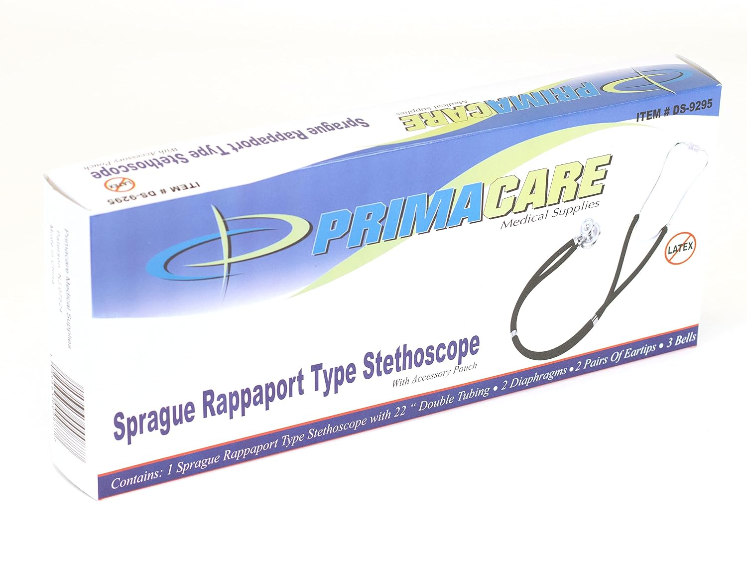 DS-9295-BK 30" Sprague Rappaport Style Stethoscope for Doctors, Nurses and Medical Students, First Aid Professional