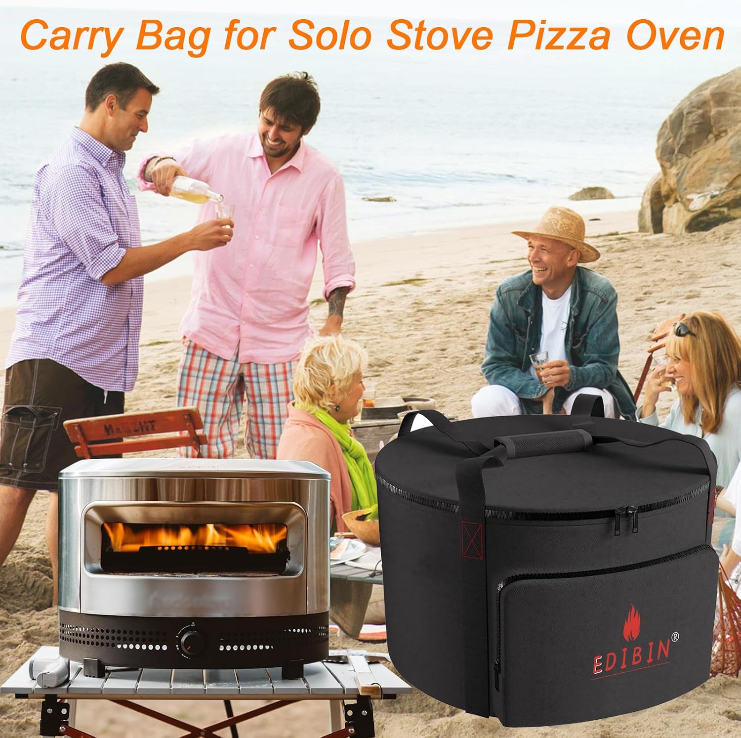 Pizza Oven Carry Bag Compatible with Solo Stove Pi Prime Gas Pizza Oven,Carry Bag for Pi Pizza Oven, Water Resistant