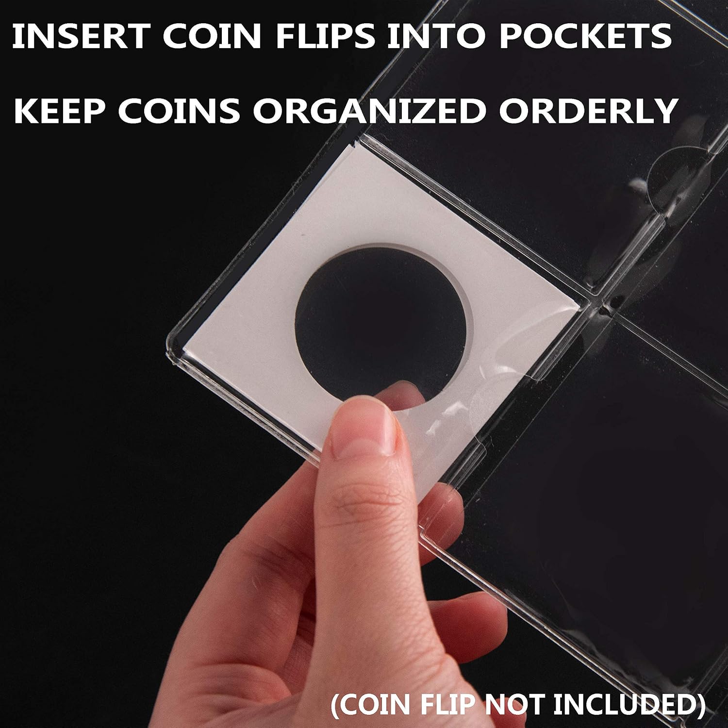 Coin Binder Sheets for 2" x 2" Coin Flips - 200 Pockets
