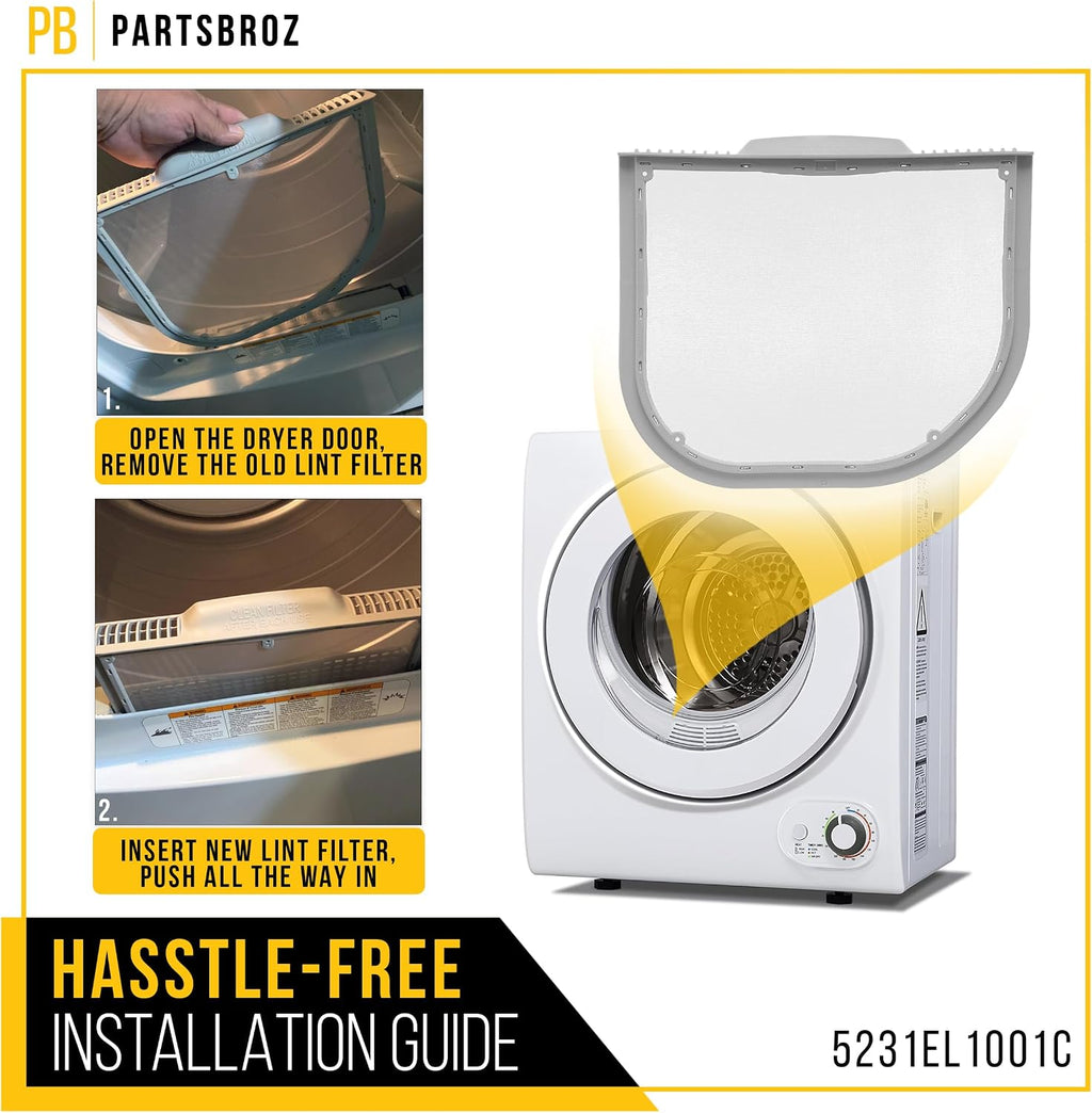 Dryer Lint Filter Screen for LG DLGX5781WE