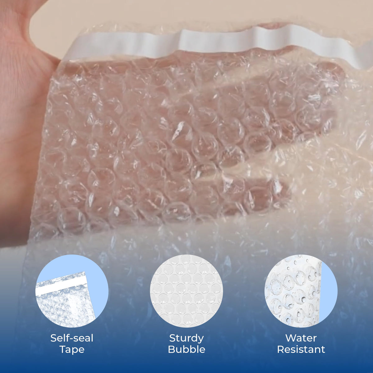 7x8.5" Clear Self-Sealing Bubble Out Bag Pouches, 200 Pack