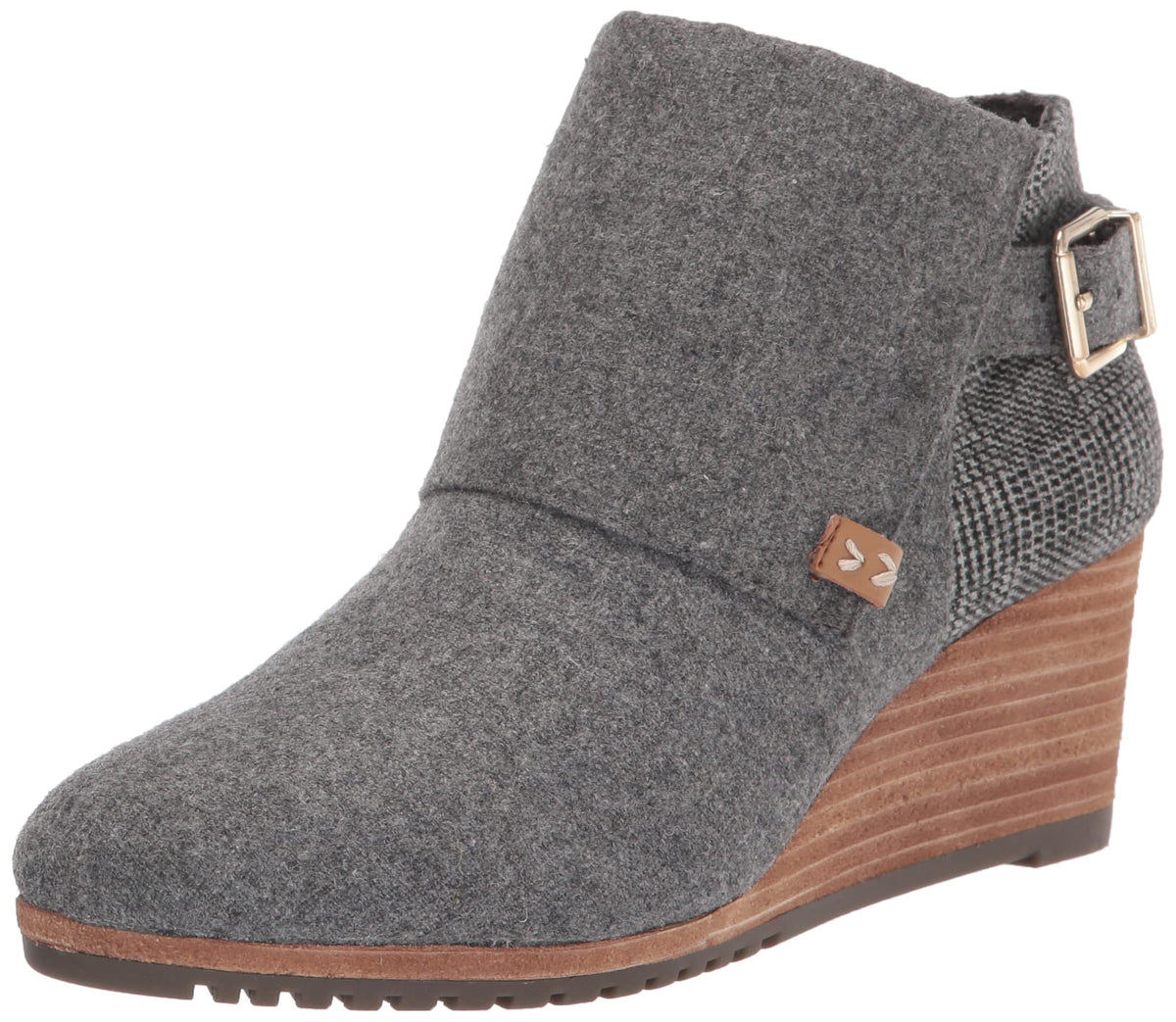 Dr. Scholl's Womens Create Ankle Bootie Mid Grey Flannel 8