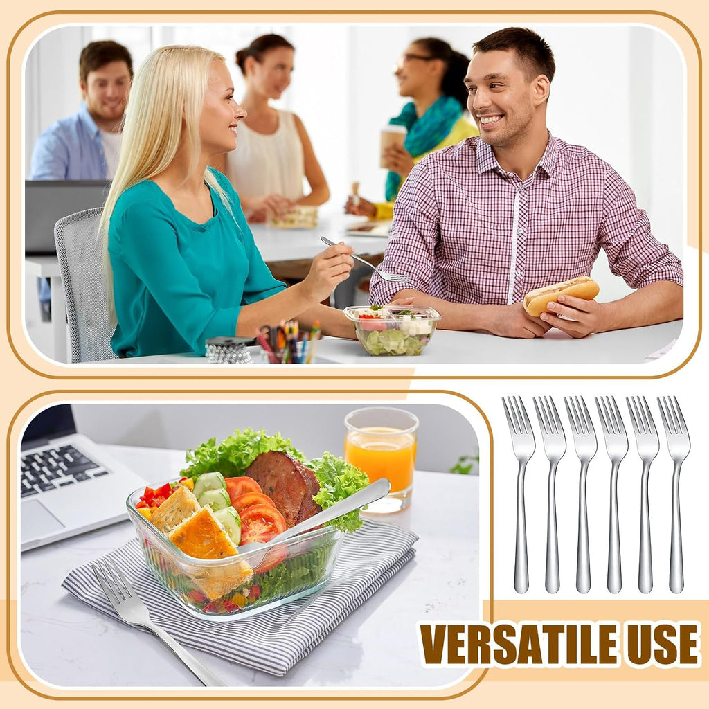 300 Pcs Stainless Steel Dinner Forks Set 8 Inch Bulk Metal Forks