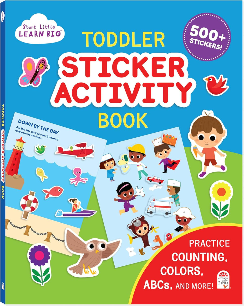 Toddler Sticker Activity Book Includes 500+ Stickers - Learn ABCs, Counting, Colors and More for Kids Ages 2 - 5