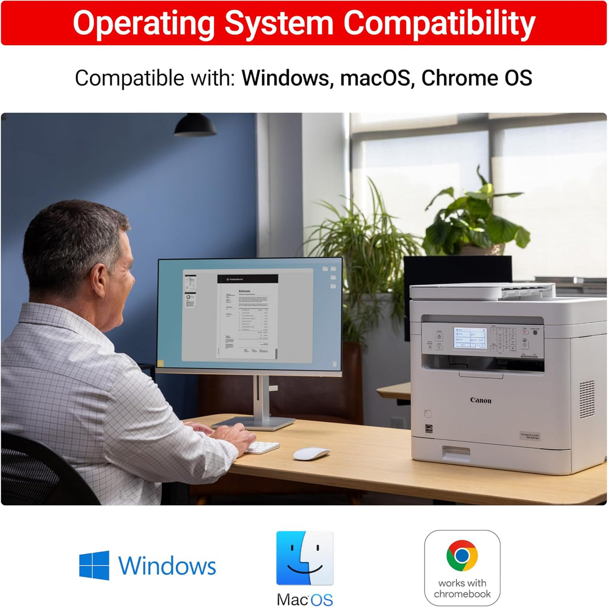 imageCLASS MF287dw - Monochrome, Duplex, Wireless Laser Printer, All-in-One Print, Copy, Scan, Fax, Auto Document