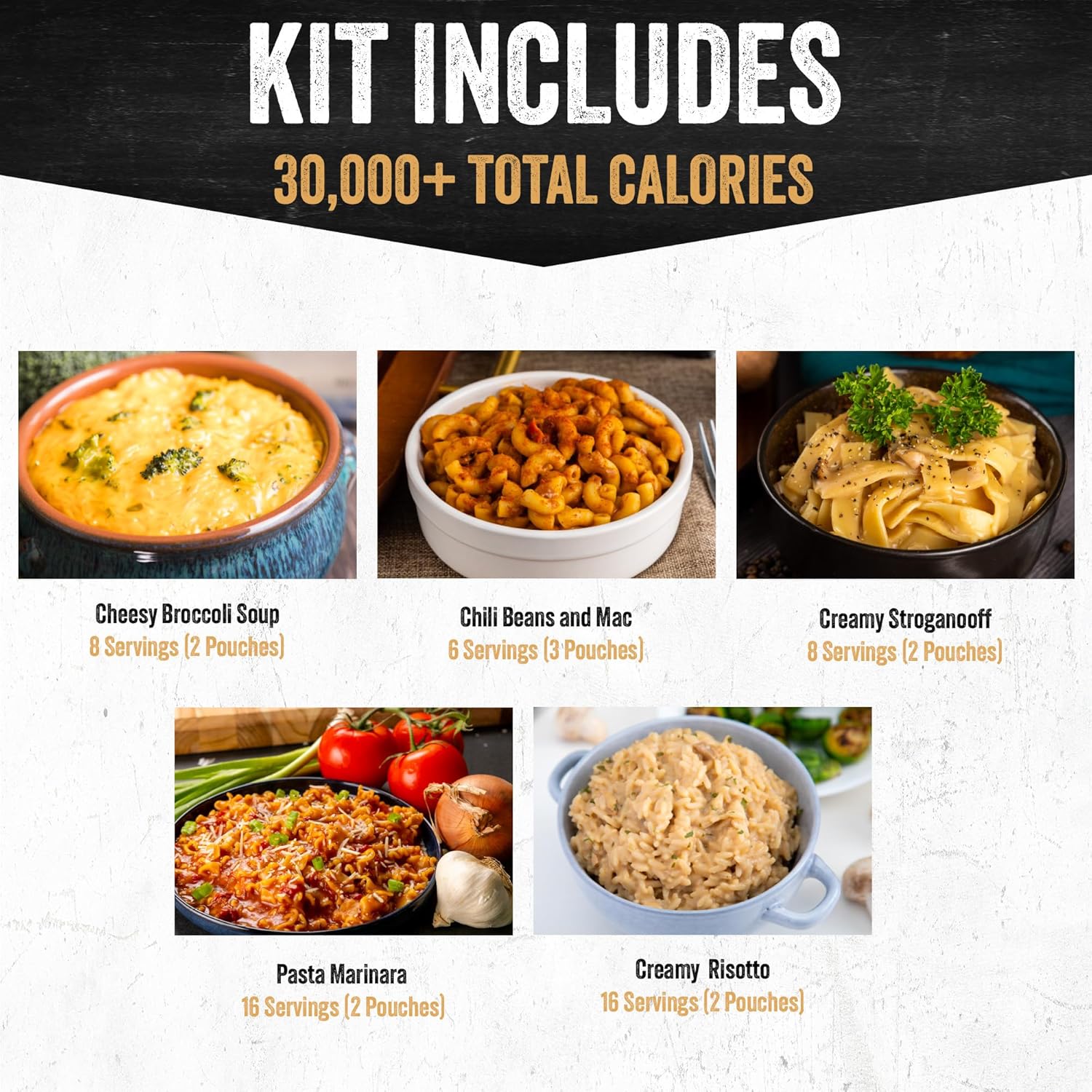120 Serving Entree Bucket-Freeze Dried Emergency Food Supply-Survival Meals with Long Shelf Life-Prepper Essentials