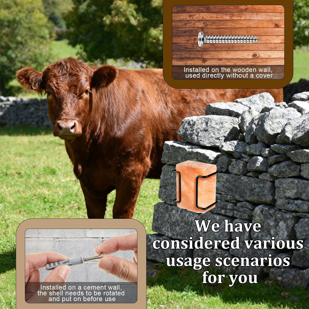 Salt Block Holder for Deer, Horses & Goats, Mineral Block Holder