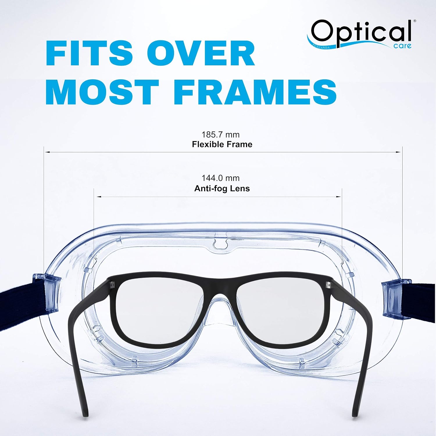 Safety Goggles FDA Registered Anti-Fog Fits Over Glasses Scratch Resistant Lab Science Chemistry Work Nurse