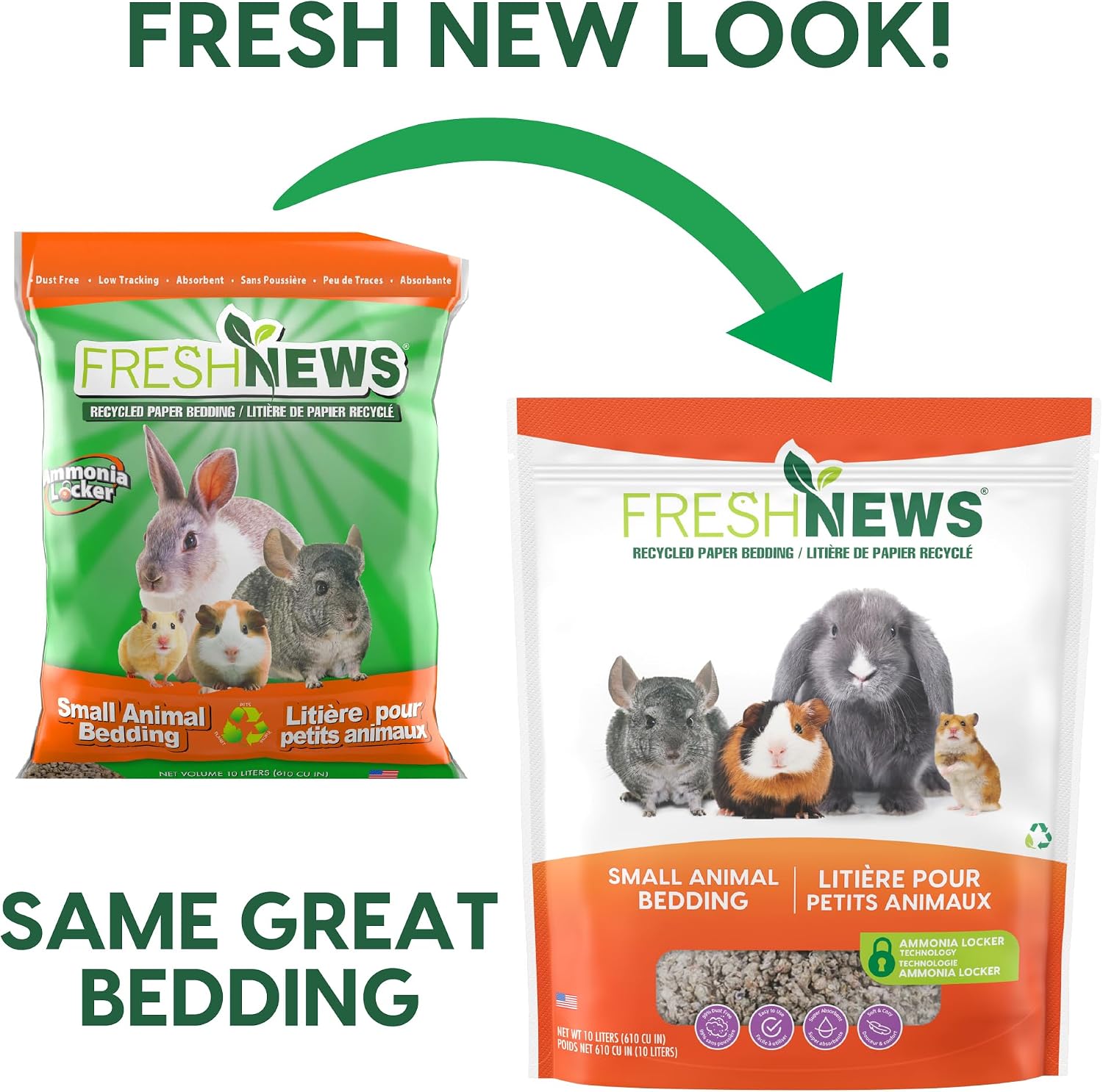 Recycled Paper Bedding, Small Animal Bedding, 40 Liters, Packaging May Vary