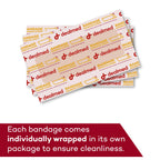 Fabric Adhesive Bandages - Flexible Latex Free 2x4 in - 100 Count