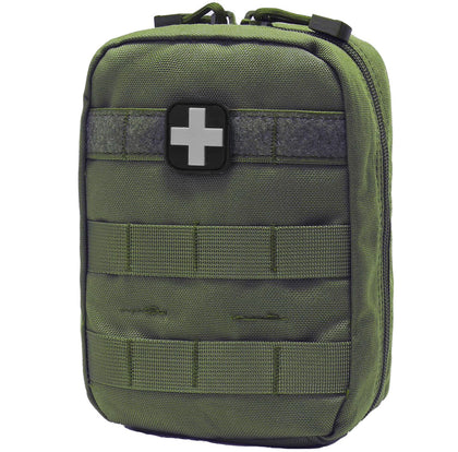 EMT MOLLE Ifak Pouch Tactical MOLLE Medical First Aid Kit Utility Pouch Olive