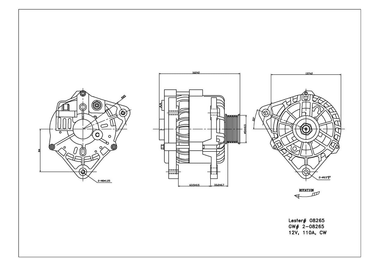 TYC Alternator Compatible with 2001-2006 Ford Ranger