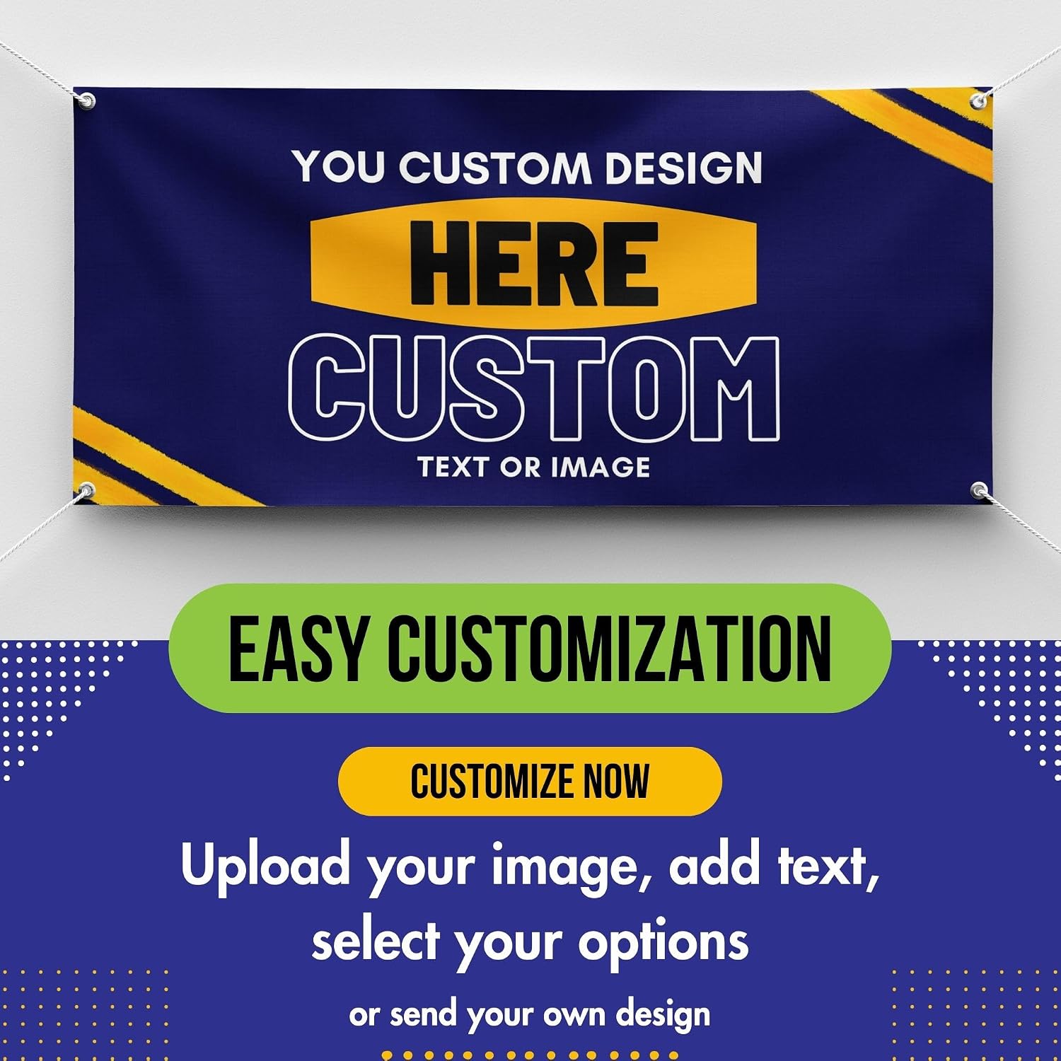 Personalized Custom Vinyl Banner Printing Indoor or Outdoor use Printed Business Event Birthday Party Large Custom