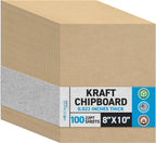 MagicWater Chipboard Sheet - 8x10 inch - 22 pt - 0.022" Thick - 100 Pack