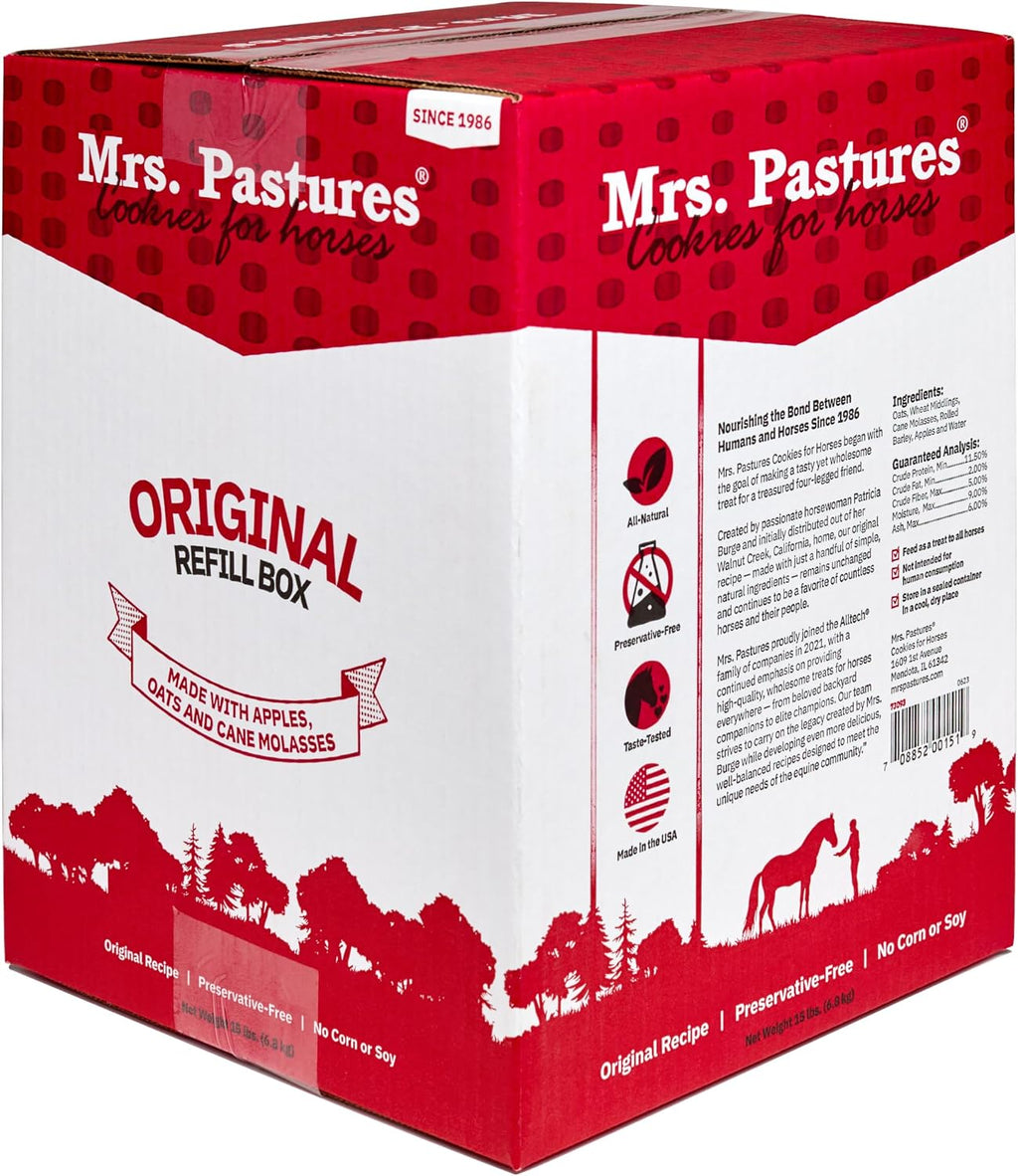 Mrs Pastures Cookies and Treats for Horses - Premium Horse Treats - Made with Apples, Oats, and Rolled Barley