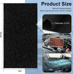 Air Filter Foam Sheet Material, 24" x 12" x 3/8" 40 PPI Filter Foam Sheet