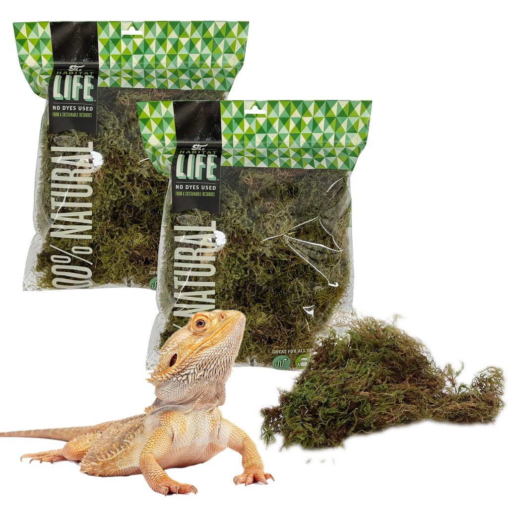 Deco Moss for Terrarium Habitats, Medium 2-Pack