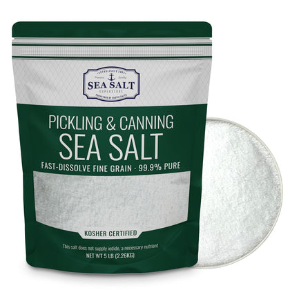 Pickling & Canning Salt, Kosher Fine Brining Salt, 5 lb
