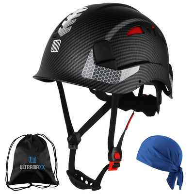 Safety Helmet Hard Hat, ANSI Z89.1 Approved Lightweight Vented Work Helmet, 6-Point Adjustable Ratchet Suspension