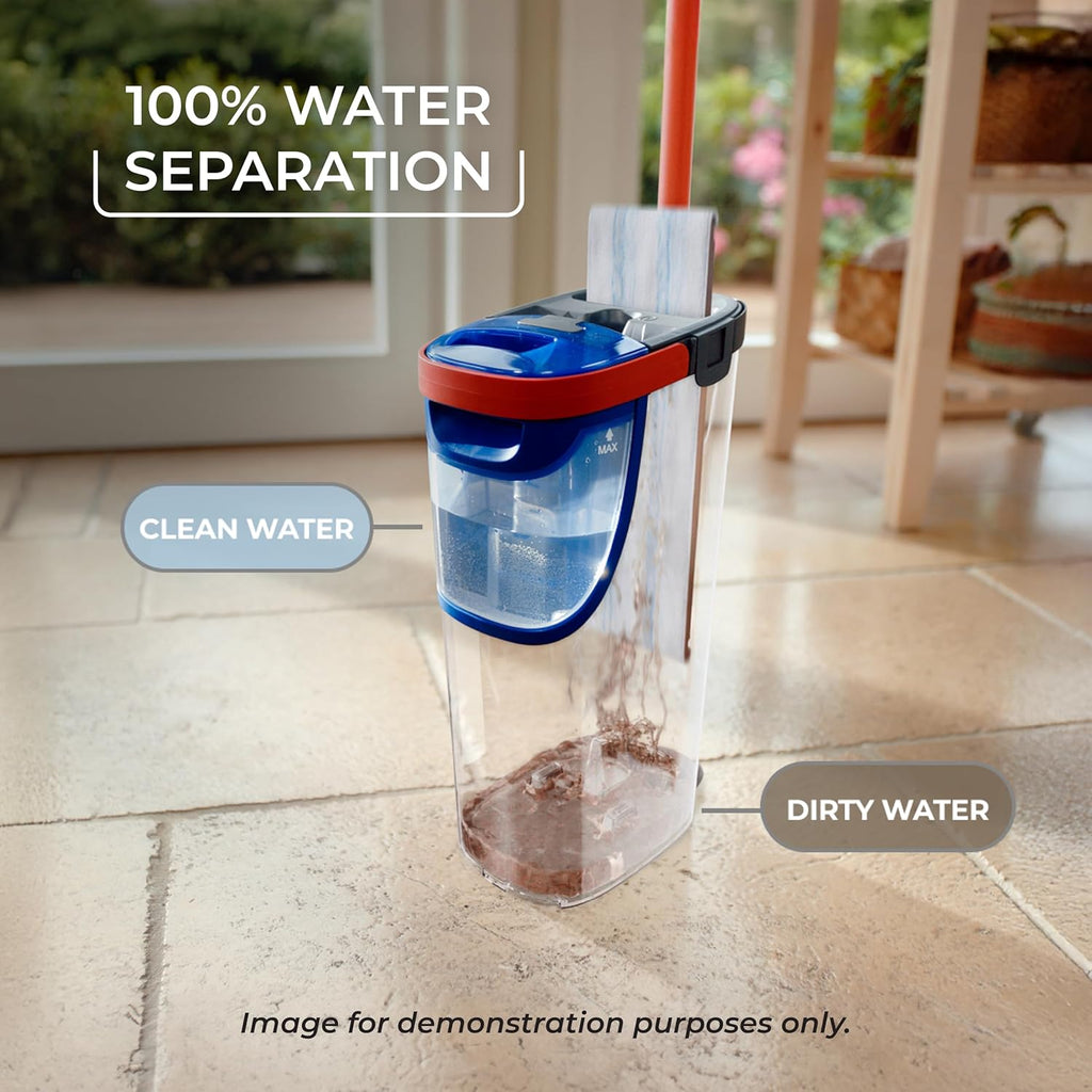 O-Cedar H2prO Flat Mop System | Quick Everyday Cleaning | Dual-Tank Fresh Water System | Machine Washable Reusable